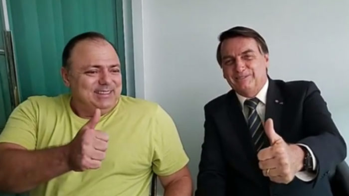 O ministro da Saúde e o presidente da República, responsáveis por um genocídio, segundo Rodrigo Maia