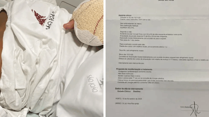 Criança brasileira de nove anos sofreu agressão de colegas da escola em Portugal
Arquivo pessoal